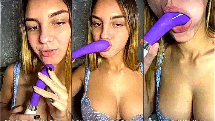 OF MODEL LAURA SOMMARUGA TEASE HESELF WITH HE VIBATOR