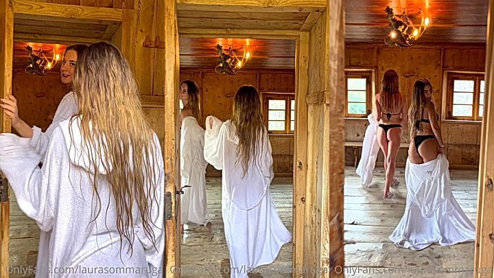 laura sommaruga ans d her friend went fo a sauna date
