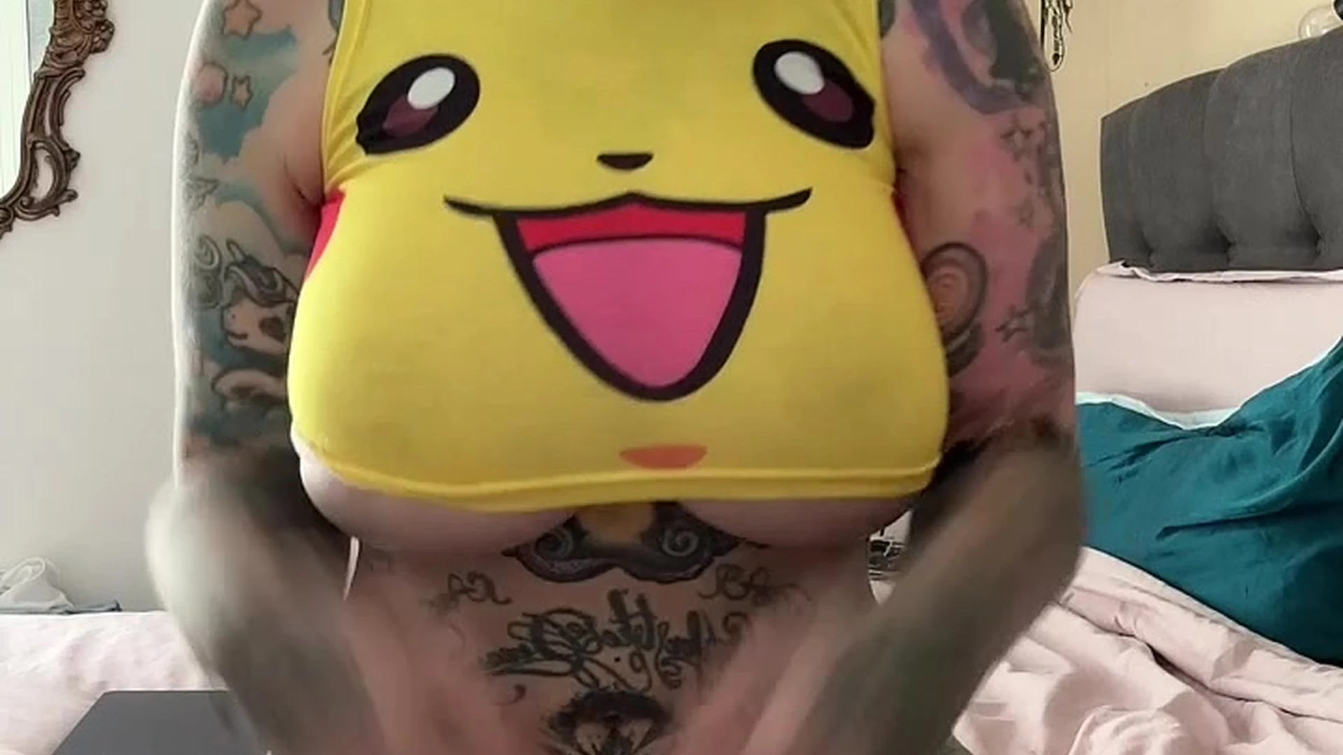 watch as my boobs bounce as i play with them just for you Riae nude leak