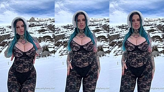 Riae in her sexy lingerie is teasing her fans outdoor