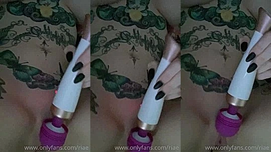 freaky white doll buzz her wet pussy in this video, Riae onlyfans leak