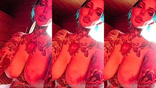 sexy italian goddess Riae takes off her clothes and plays with her sexy tits for the cam, nude video