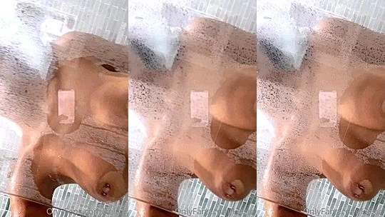 naughty onlyfans model Kelsie Smeby rubs her huge tits on the…..